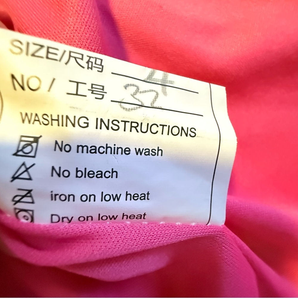 Source Unknown Pink Sequin One-Shoulder Gown - image 8